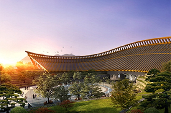 China Pavillon auf Expo 2019 Beijing