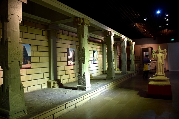 Hindu-Säulen im Quanzhou Schifffahrtmuseum