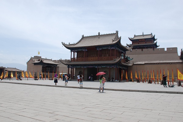Die äußere Stadt der Festung Jiayuguan