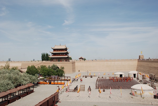 Die innere Stadt der Festung Jiayuguan