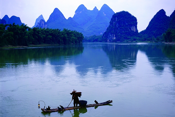 Guilin mit Karstlandschaft und Li-Fluss