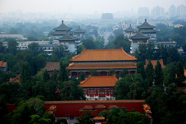 Aussicht vom Jingshan-Park in Peking