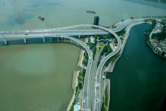 Blick aus dem Macau Tower