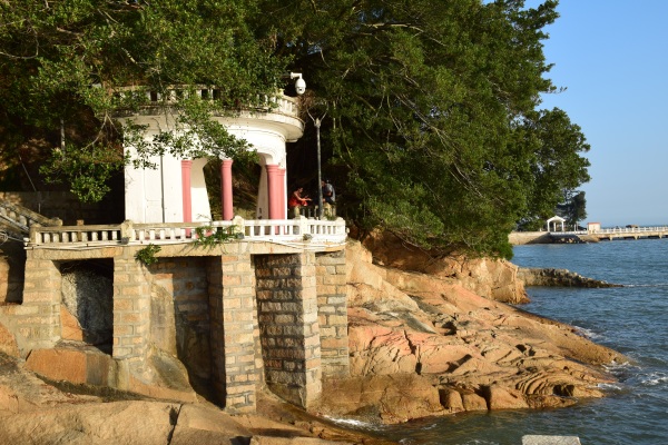 Zhaoliang-Pavillon im Shuzhuang-Garten auf der Gulang-Insel