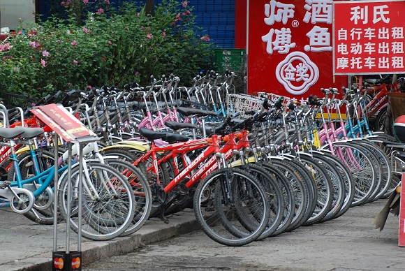 Fahrradverleih in Yangshuo