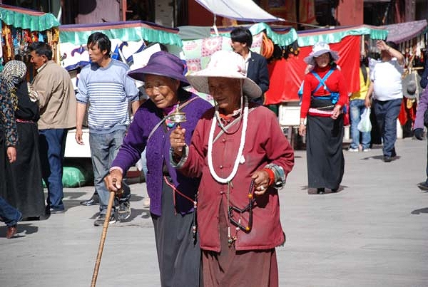 Pilgerweg Barkhor-Straße in Lhasa