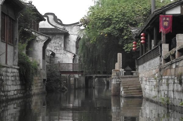 Wasserdorf Fengjing bei Shanghai