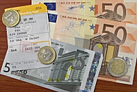 Euro und Bording-Karte